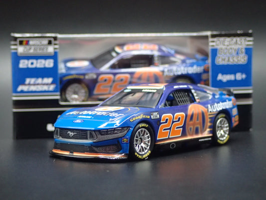 2026 26 FORD MUSTANG 22 JOEY LOGANO AUTOTRADER NASCAR 1:64 SCALE DIECAST CAR
