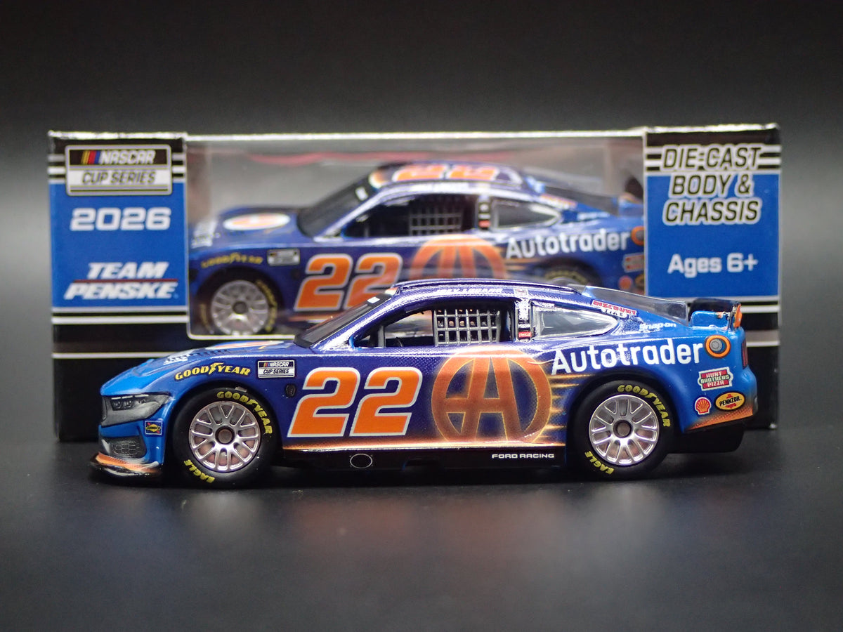 2026 26 FORD MUSTANG 22 JOEY LOGANO AUTOTRADER NASCAR 1:64 SCALE DIECAST CAR
