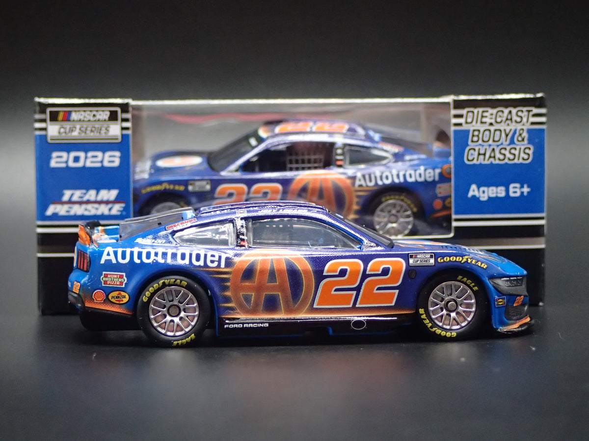 2026 26 FORD MUSTANG 22 JOEY LOGANO AUTOTRADER NASCAR 1:64 SCALE DIECAST CAR
