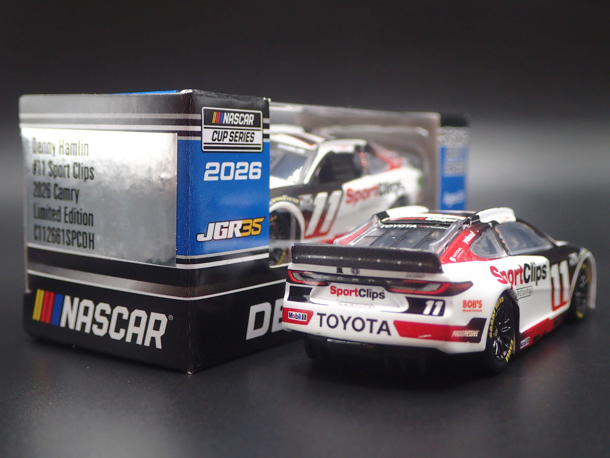2026 26 TOYOTA CAMRY 11 DENNY HAMLIN SPORTS CLIPS NASCAR 1:64 SCALE DIECAST CAR