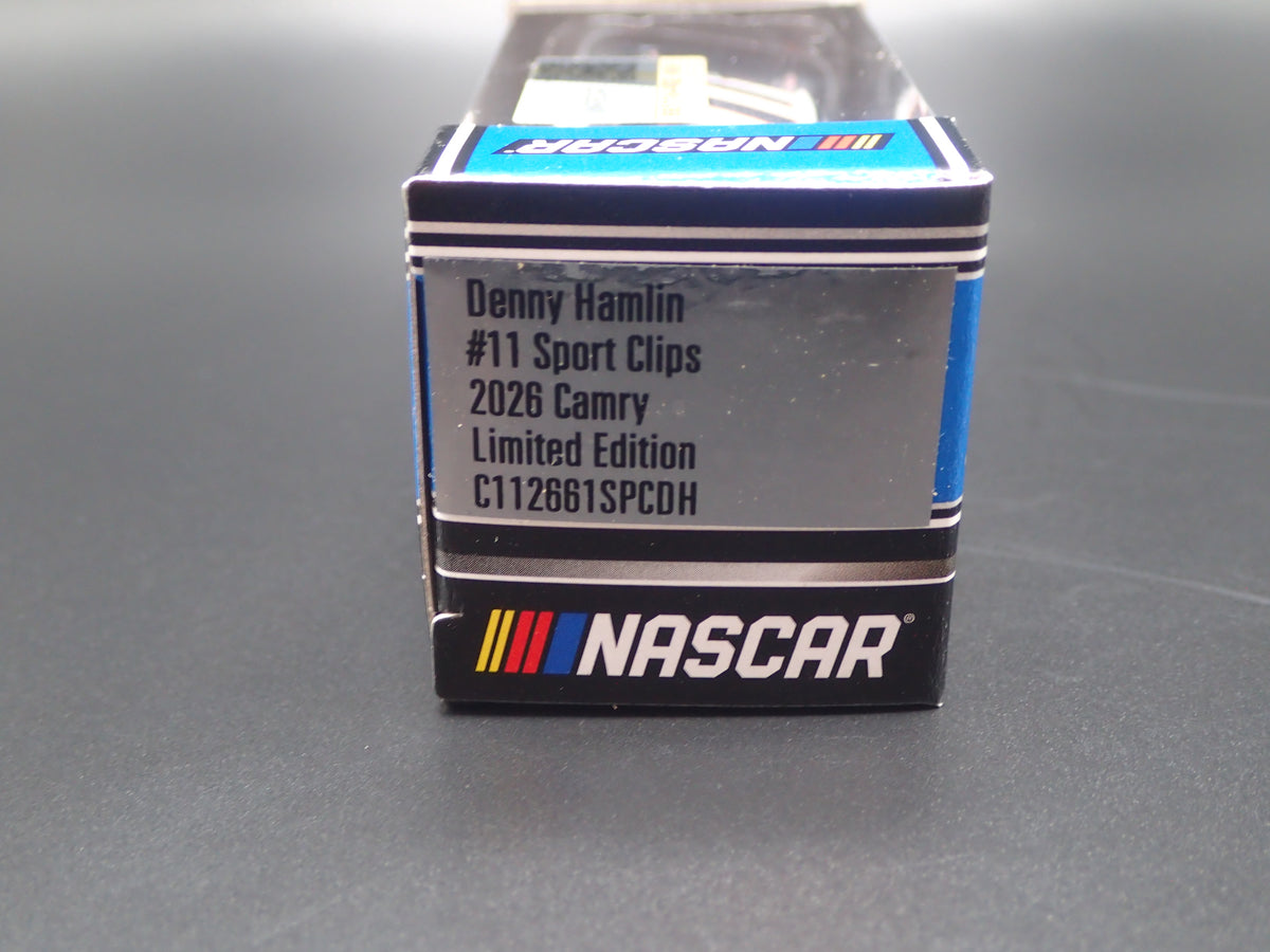 2026 26 TOYOTA CAMRY 11 DENNY HAMLIN SPORTS CLIPS NASCAR 1:64 SCALE DIECAST CAR