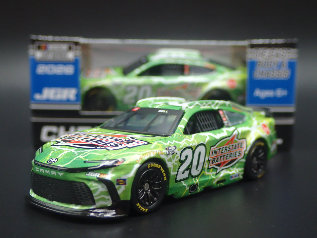 2026 TOYOTA CAMRY 20 CHRISTOPHER BELL INTERSTATE NASCAR 1:64 SCALE DIECAST CAR