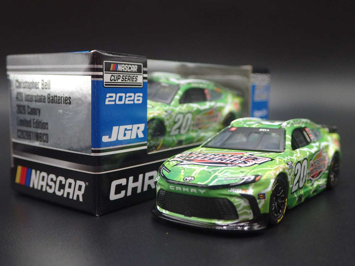 2026 TOYOTA CAMRY 20 CHRISTOPHER BELL INTERSTATE NASCAR 1:64 SCALE DIECAST CAR