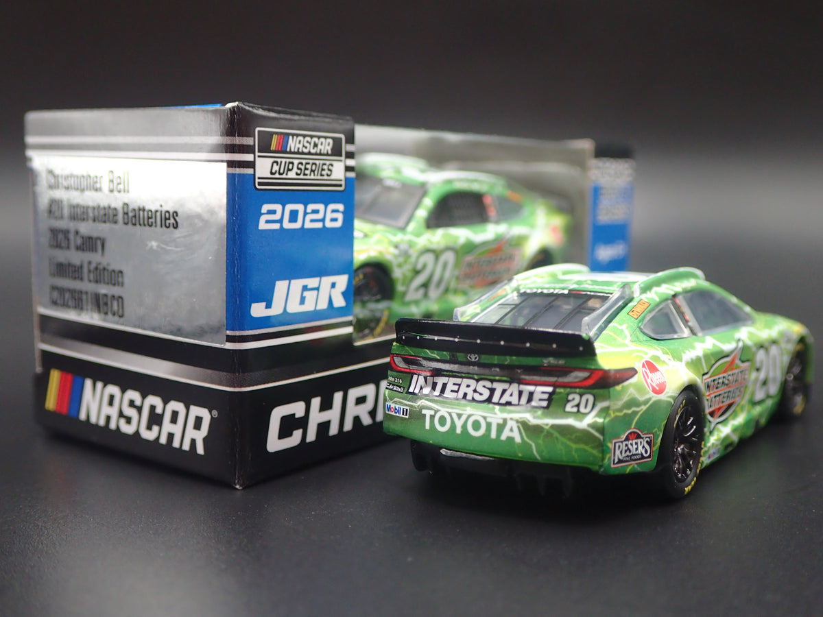 2026 TOYOTA CAMRY 20 CHRISTOPHER BELL INTERSTATE NASCAR 1:64 SCALE DIECAST CAR