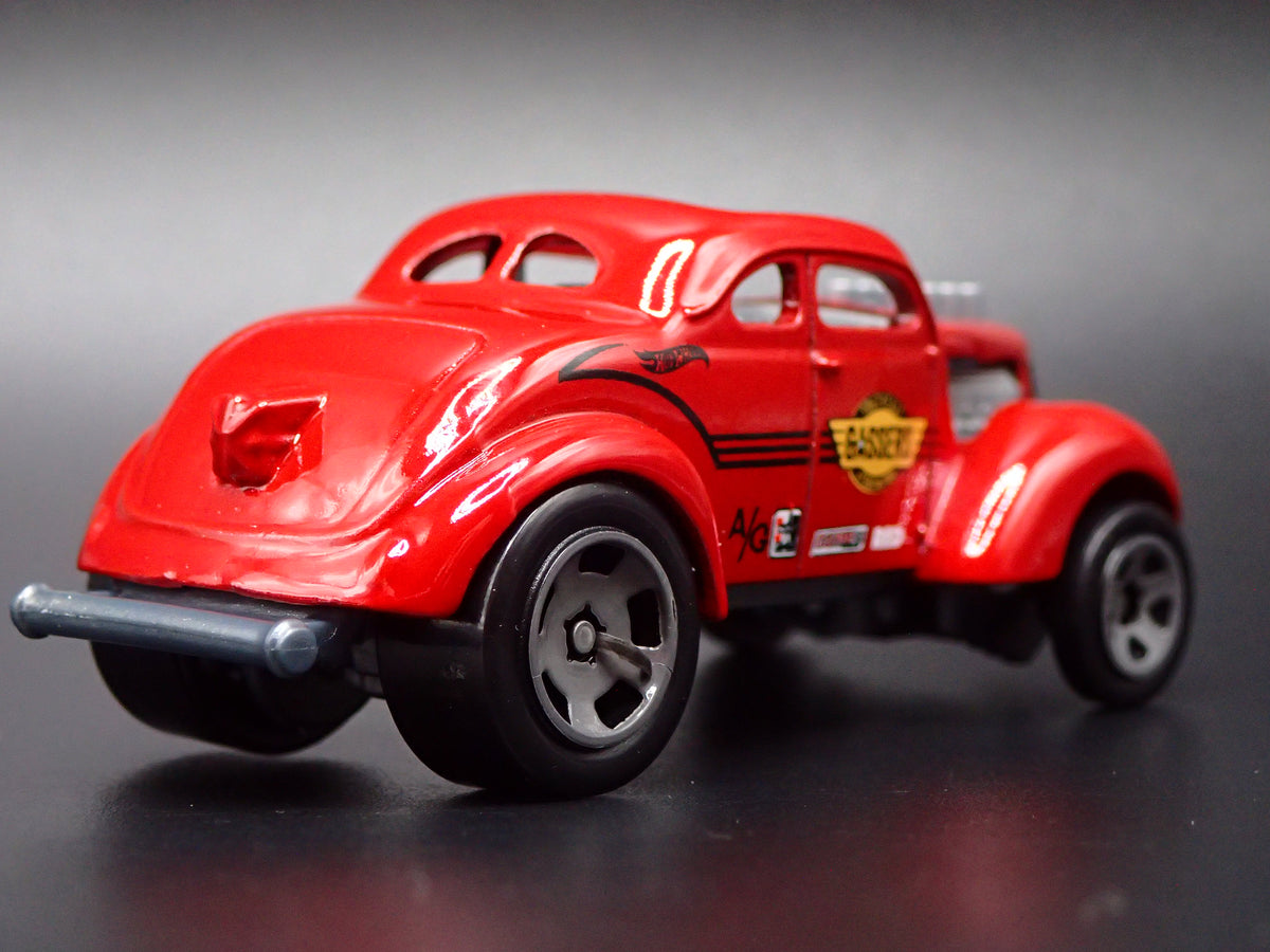1937 37 FORD COUPE GASSER HOT ROD NHRA RED 1:64 SCALE DIECAST MODEL CAR