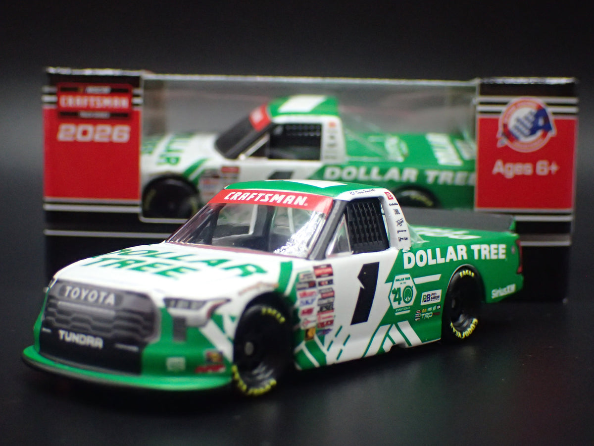 2026 26 TOYOTA TUNDRA TRUCK #1 DARIO FRANCHITTI DOLLAR TREE NASCAR 1:64 SCALE DIECAST CAR