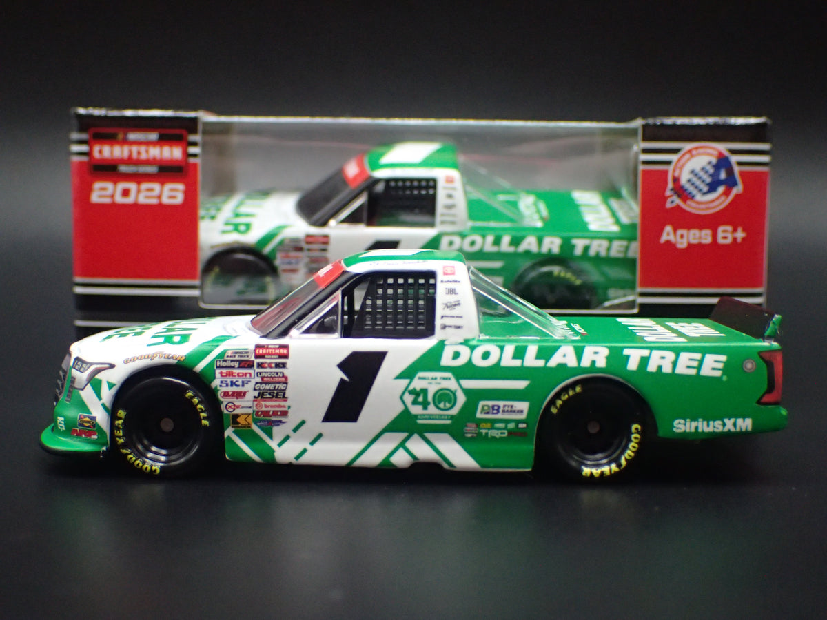 2026 26 TOYOTA TUNDRA TRUCK #1 DARIO FRANCHITTI DOLLAR TREE NASCAR 1:64 SCALE DIECAST CAR