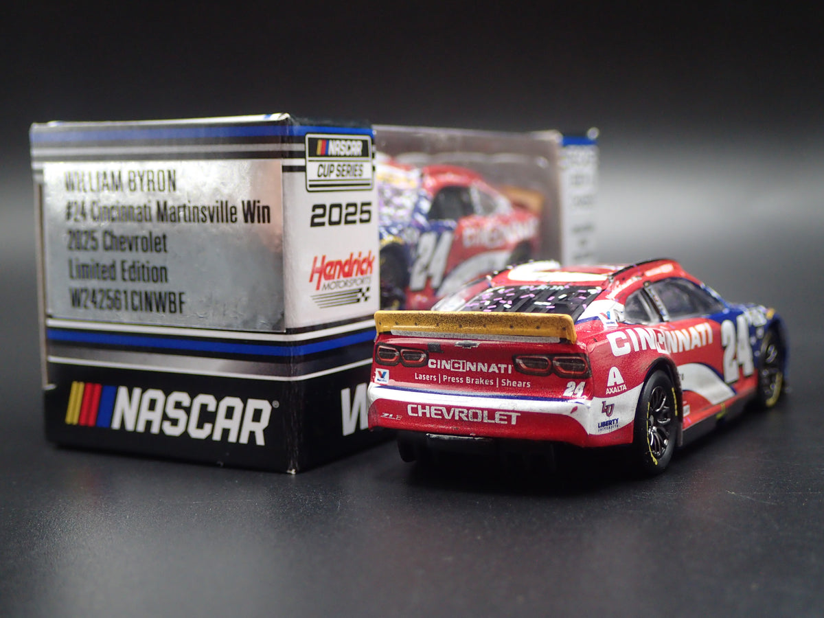 2025 25 CHEVY CAMARO #24 WILLIAM BYRON CINCINNATI WIN NASCAR 1:64 DIECAST CAR