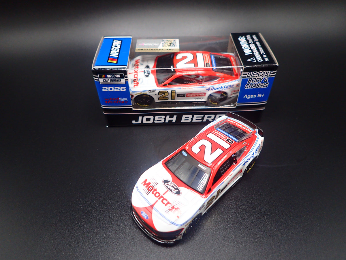 2026 26 FORD MUSTANG #21 JOSH BERRY MOTORCRAFT ANNV NASCAR 1:64 DIECAST CAR-Burning Rubber Toy Company