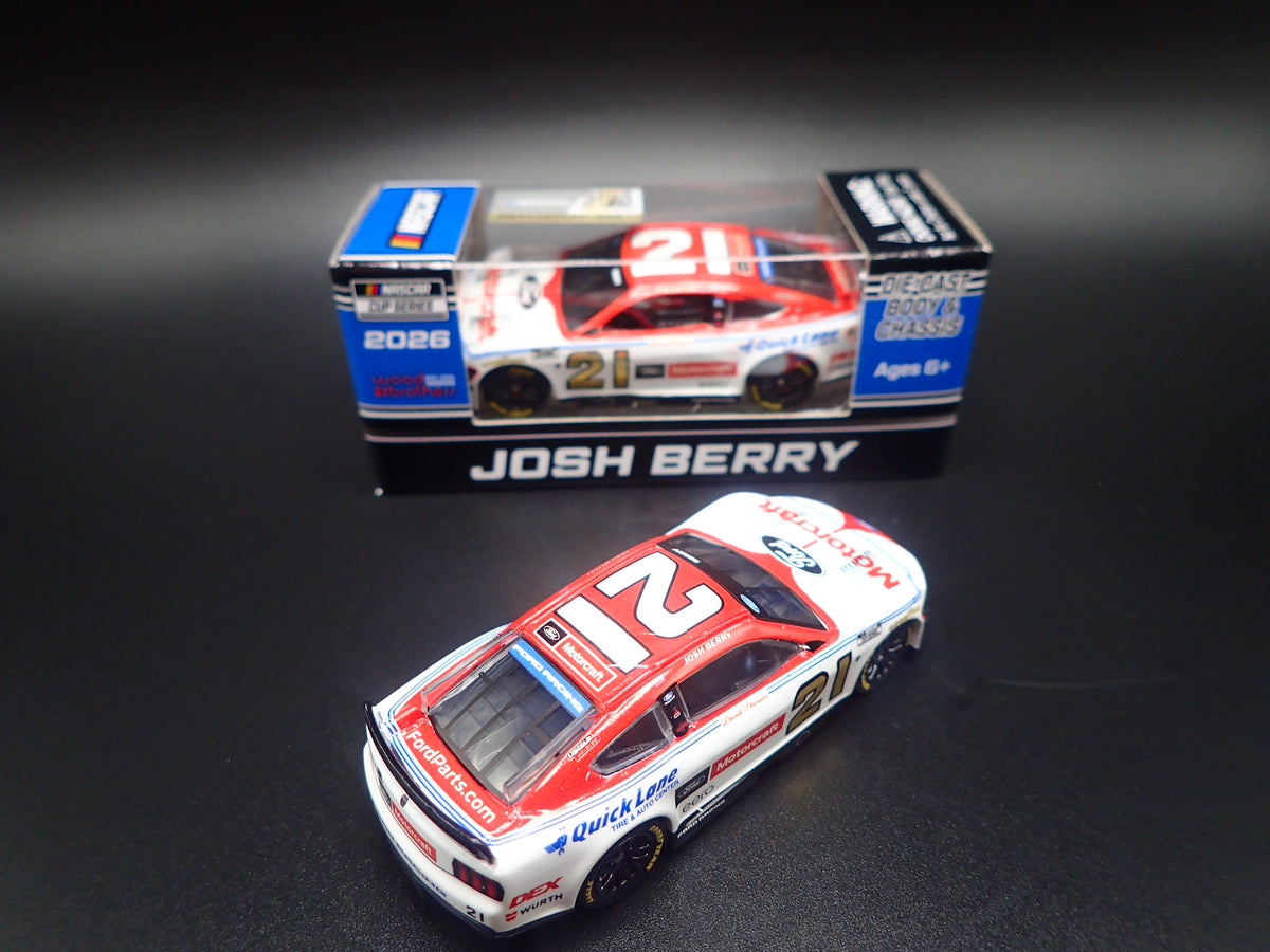 2026 26 FORD MUSTANG #21 JOSH BERRY MOTORCRAFT ANNV NASCAR 1:64 DIECAST CAR-Burning Rubber Toy Company