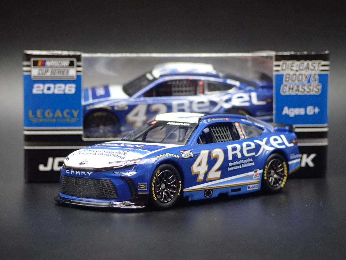 2026 26 TOYOTA CAMRY 42 JOHN HUNTER NEMECHEK REXEL NASCAR 1:64 DIECAST CAR