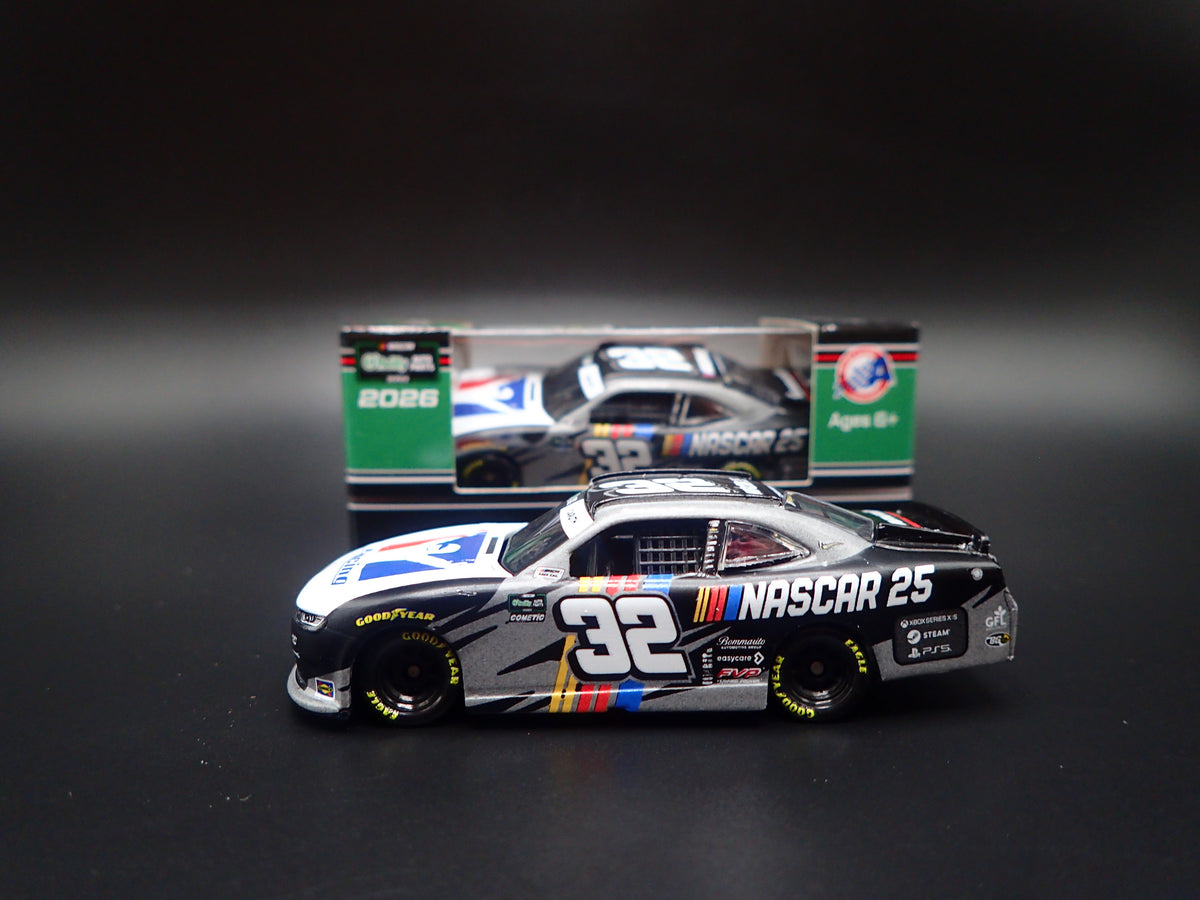 2026 CHEVROLET 32 RAJAH CARUTH iRACING 25 NASCAR 1:64 SCALE DIECAST CAR-Burning Rubber Toy Company