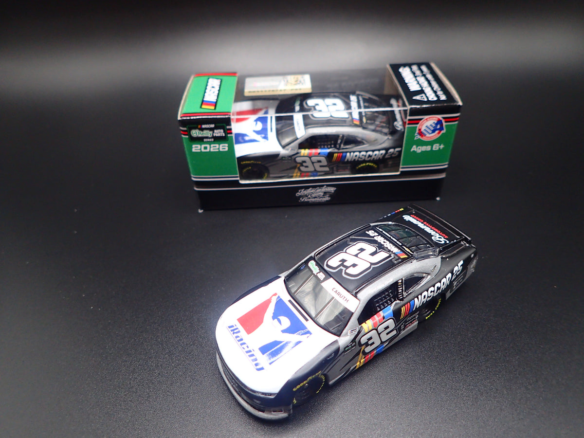 2026 CHEVROLET 32 RAJAH CARUTH iRACING 25 NASCAR 1:64 SCALE DIECAST CAR-Burning Rubber Toy Company