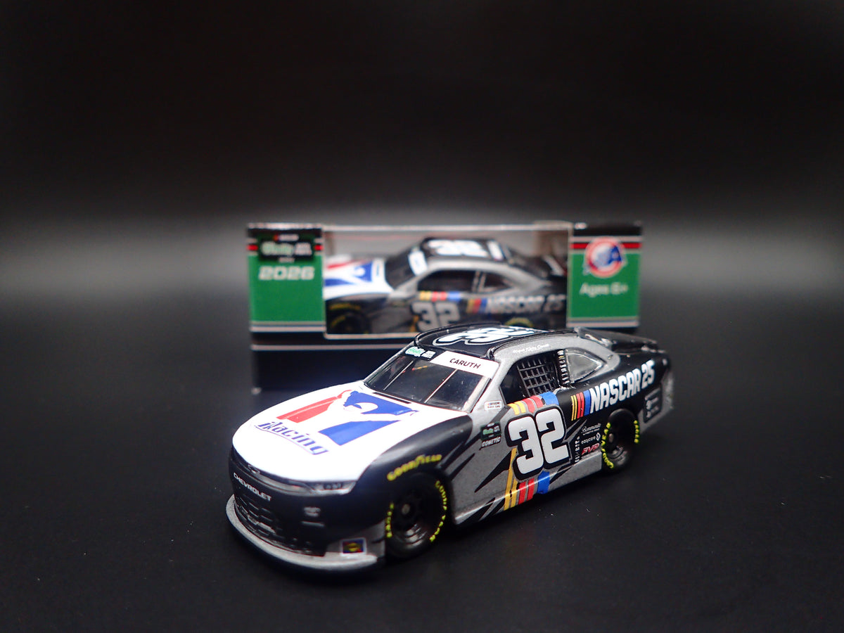 2026 CHEVROLET 32 RAJAH CARUTH iRACING 25 NASCAR 1:64 SCALE DIECAST CAR-Burning Rubber Toy Company
