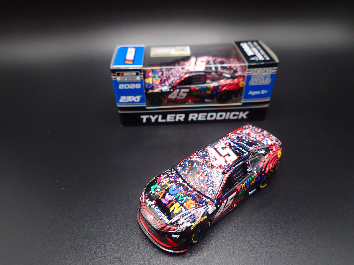 2026 26 TOYOTA CAMRY 45 TYLER REDDICK CHUMBA CASINO WIN NASCAR 1:64 SCALE DIECAST CAR-Burning Rubber Toy Company
