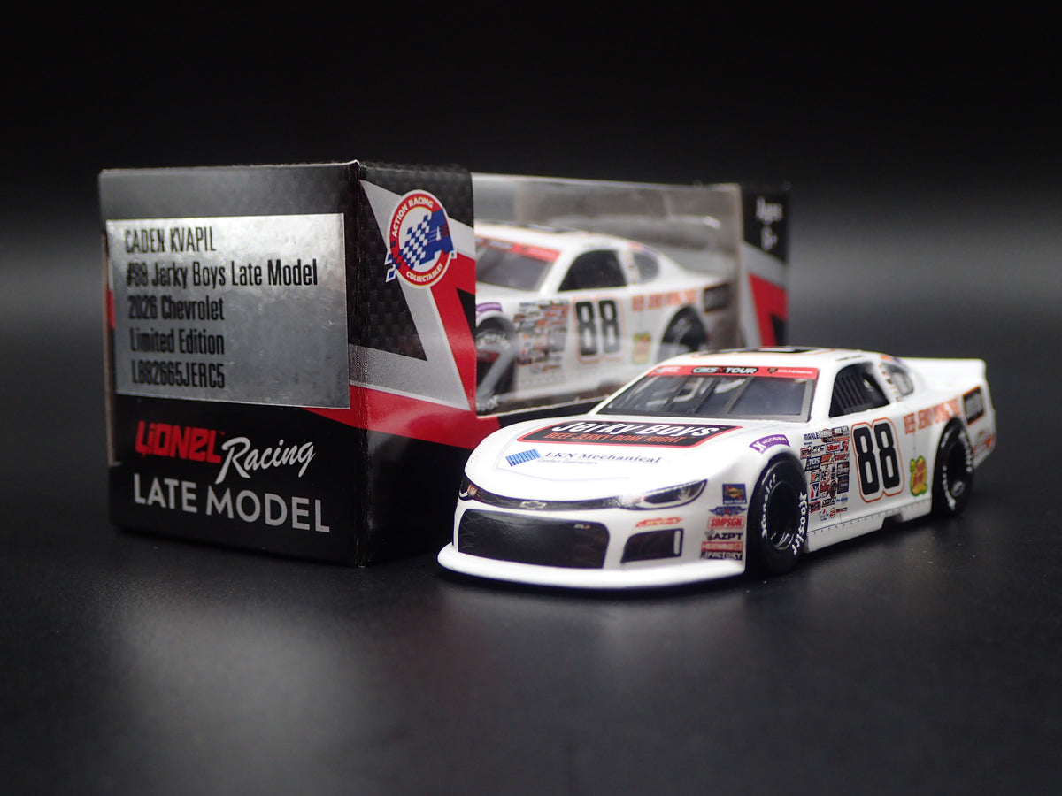 2026 26 CHEVROLET #88 CARSON KVAPIL JERKY BOYS LATE MODEL NASCAR 1:64 DIECAST CAR