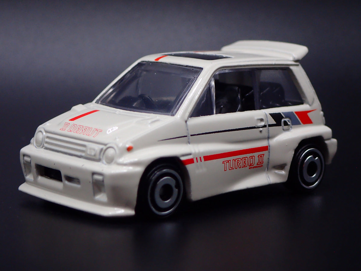 1981-1986 HONDA CITY TURBO II WHITE 1:64 SCALE COLLECTIBLE DIECAST MODEL CAR