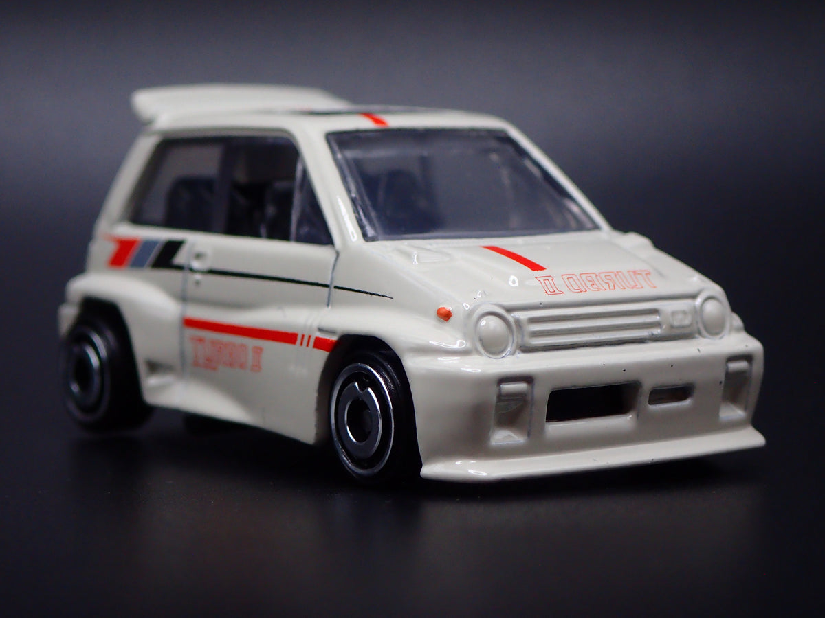 1981-1986 HONDA CITY TURBO II WHITE 1:64 SCALE COLLECTIBLE DIECAST MODEL CAR