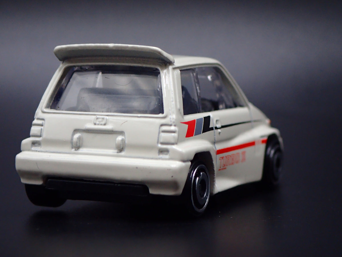 1981-1986 HONDA CITY TURBO II WHITE 1:64 SCALE COLLECTIBLE DIECAST MODEL CAR