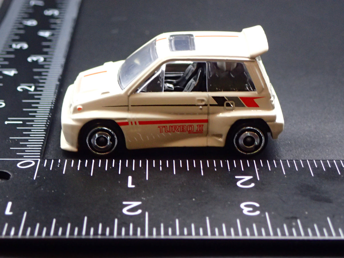 1981-1986 HONDA CITY TURBO II WHITE 1:64 SCALE COLLECTIBLE DIECAST MODEL CAR