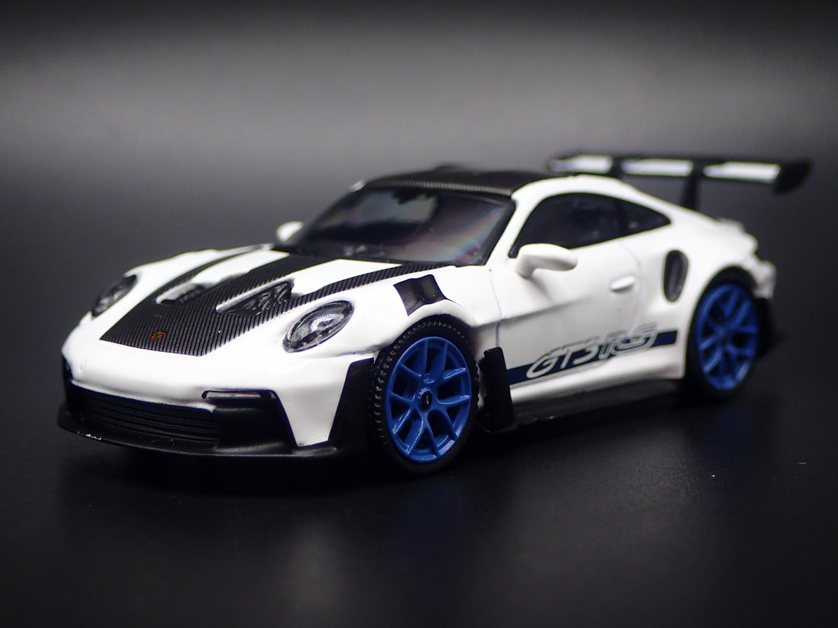 2018-2026 PORSCHE 911 GT3 RS 992 WHITE 1:64 SCALE DIORAMA DIECAST MODEL CAR