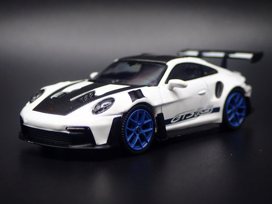 2018-2026 PORSCHE 911 GT3 RS 992 WHITE 1:64 SCALE DIORAMA DIECAST MODEL CAR
