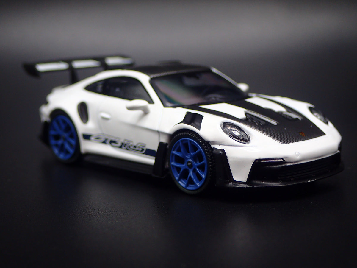 2018-2026 PORSCHE 911 GT3 RS 992 WHITE 1:64 SCALE DIORAMA DIECAST MODEL CAR