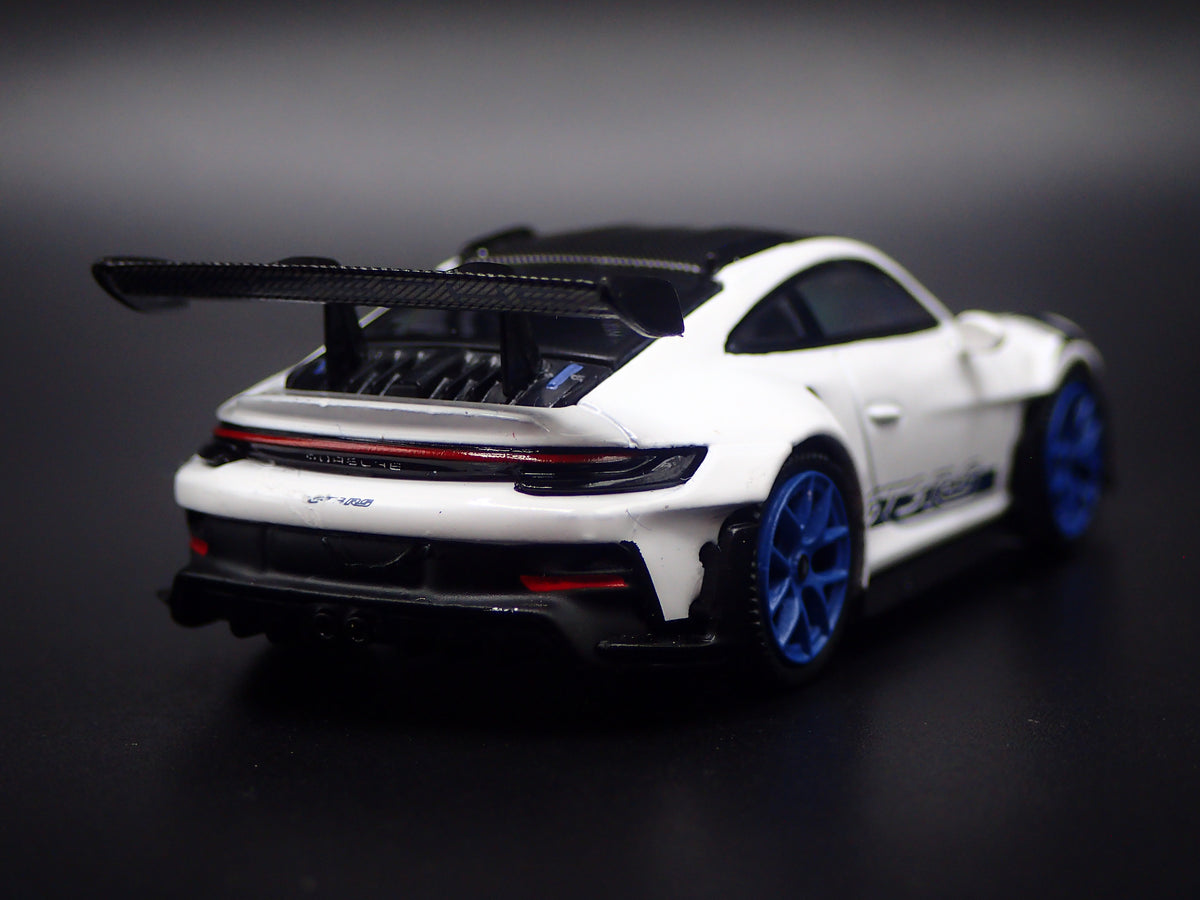 2018-2026 PORSCHE 911 GT3 RS 992 WHITE 1:64 SCALE DIORAMA DIECAST MODEL CAR