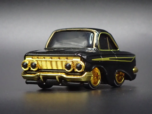 1961 61 CHEVY CHEVROLET IMPALA CAR TUNED BLACK 1:64 SCALE DIECAST MODEL CAR
