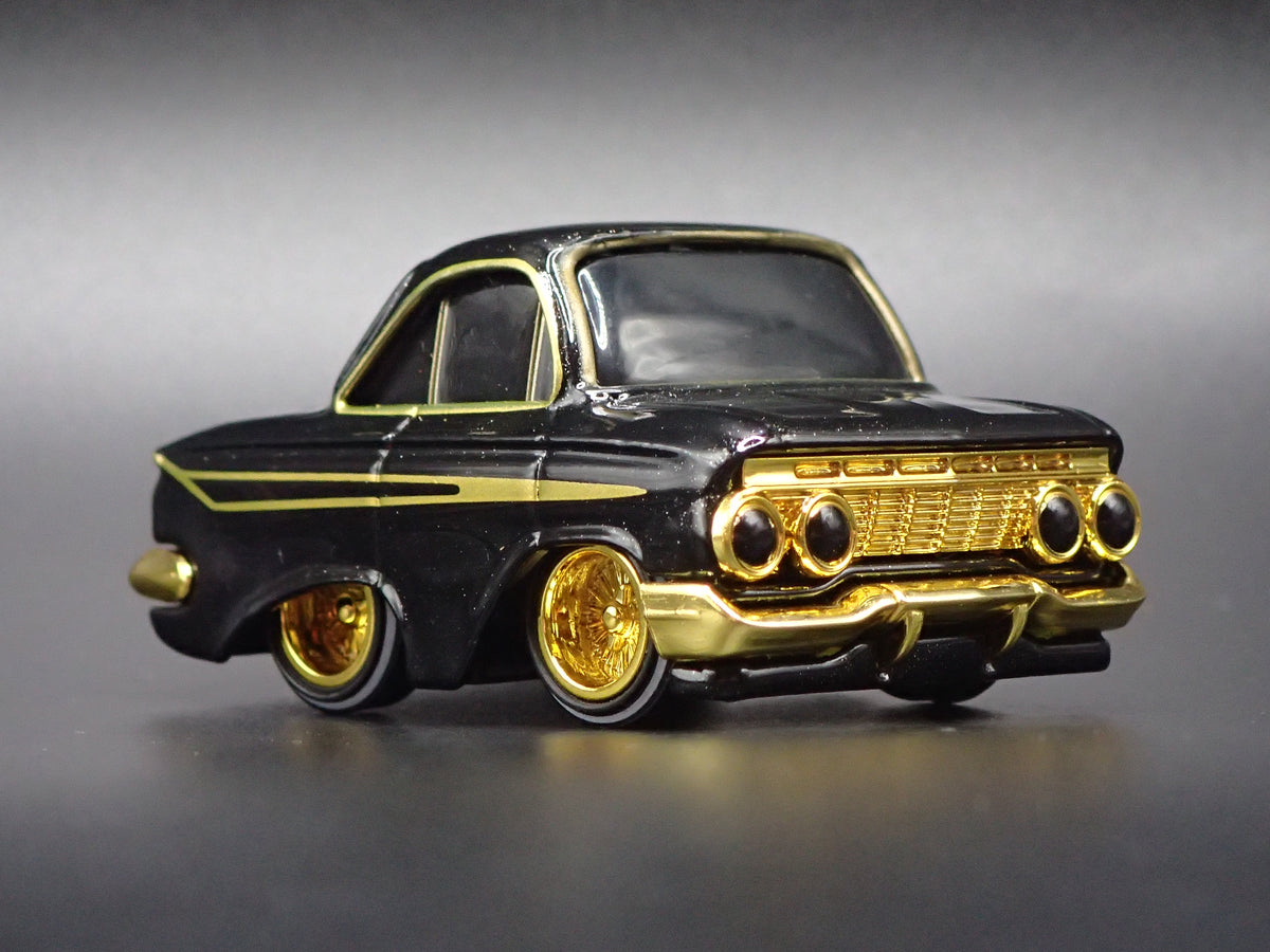 1961 61 CHEVY CHEVROLET IMPALA CAR TUNED BLACK 1:64 SCALE DIECAST MODEL CAR