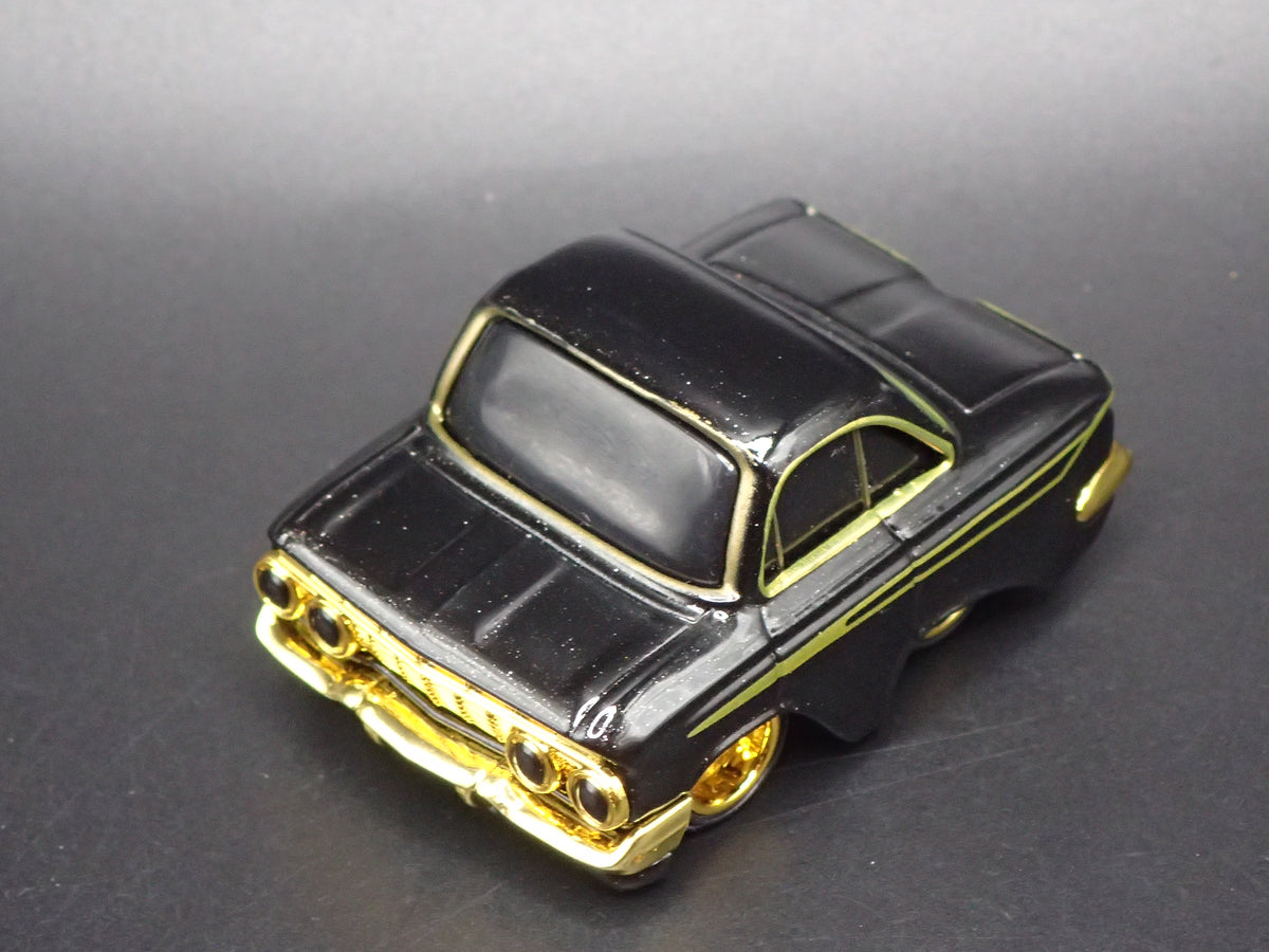 1961 61 CHEVY CHEVROLET IMPALA CAR TUNED BLACK 1:64 SCALE DIECAST MODEL CAR