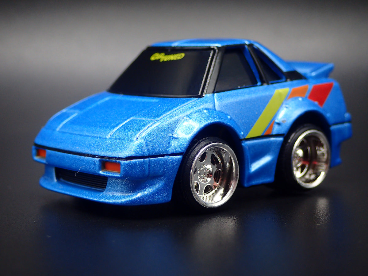 1984-1989 TOYOTA MR2 CAR TUNED JDM BLUE 1/64 SCALE COLLECITBLE DIECAST MODEL CAR