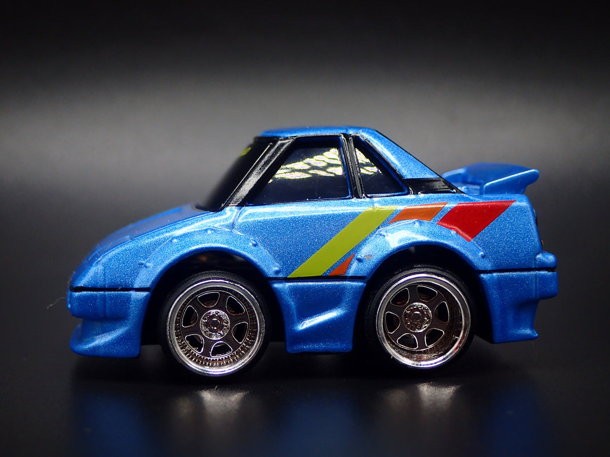 1984-1989 TOYOTA MR2 CAR TUNED JDM BLUE 1/64 SCALE COLLECITBLE DIECAST MODEL CAR