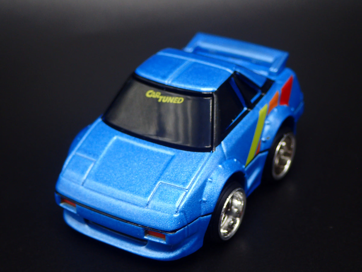 1984-1989 TOYOTA MR2 CAR TUNED JDM BLUE 1/64 SCALE COLLECITBLE DIECAST MODEL CAR