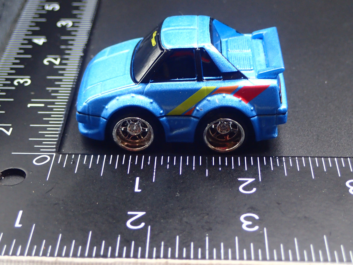 1984-1989 TOYOTA MR2 CAR TUNED JDM BLUE 1/64 SCALE COLLECITBLE DIECAST MODEL CAR