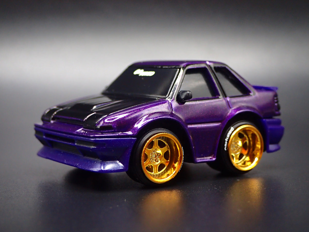 1983-1987 TOYOTA COROLLA CAR TUNED PURPLE JDM 1/64 SCALE DIECAST MODEL CAR