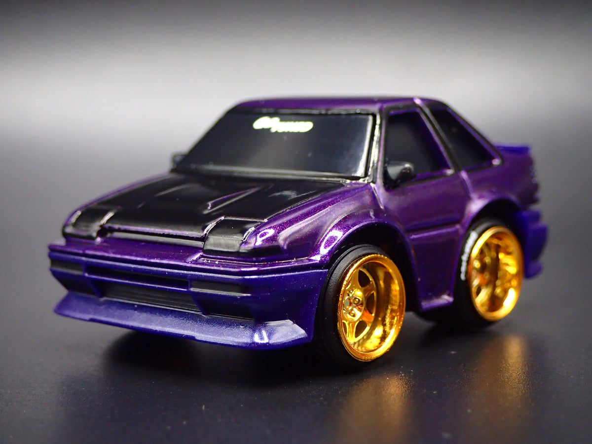 1983-1987 TOYOTA COROLLA CAR TUNED PURPLE JDM 1/64 SCALE DIECAST MODEL CAR
