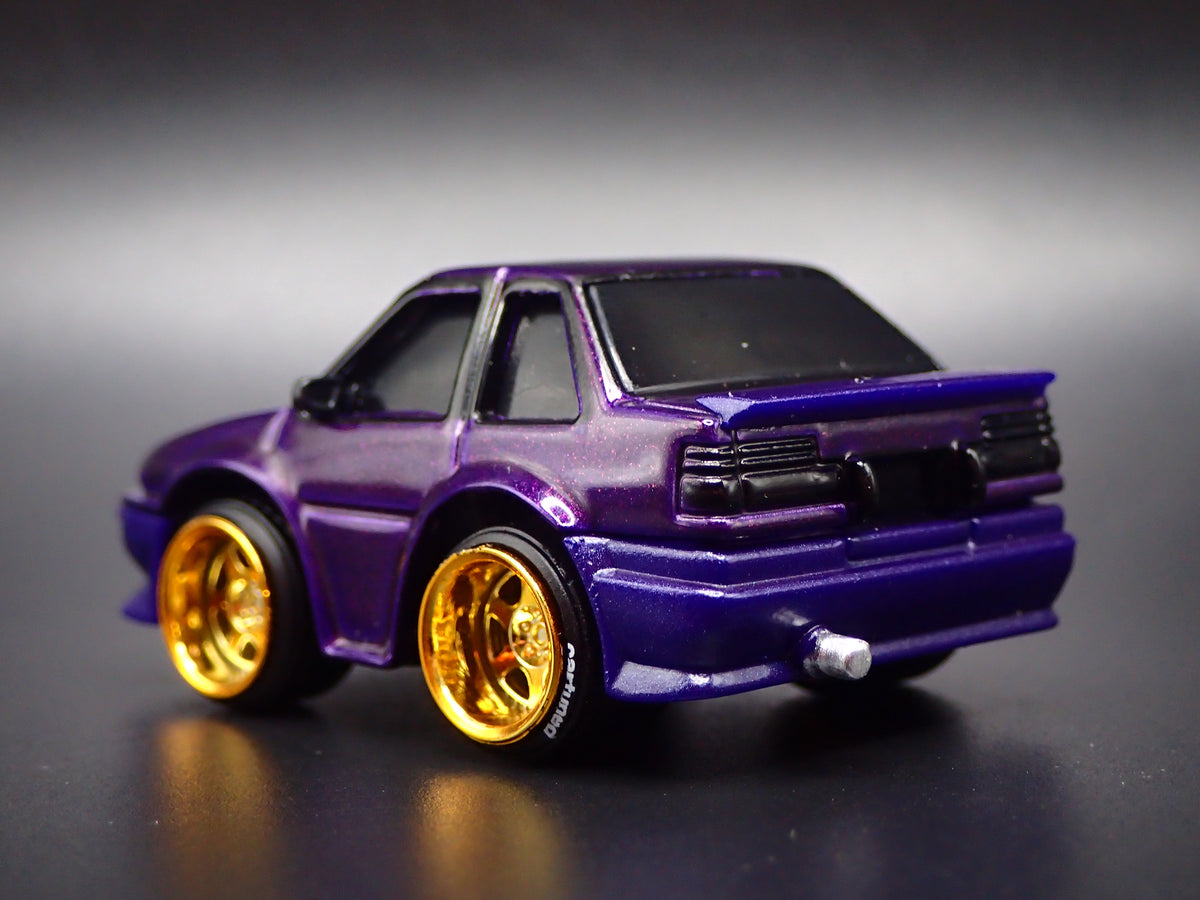 1983-1987 TOYOTA COROLLA CAR TUNED PURPLE JDM 1/64 SCALE DIECAST MODEL CAR