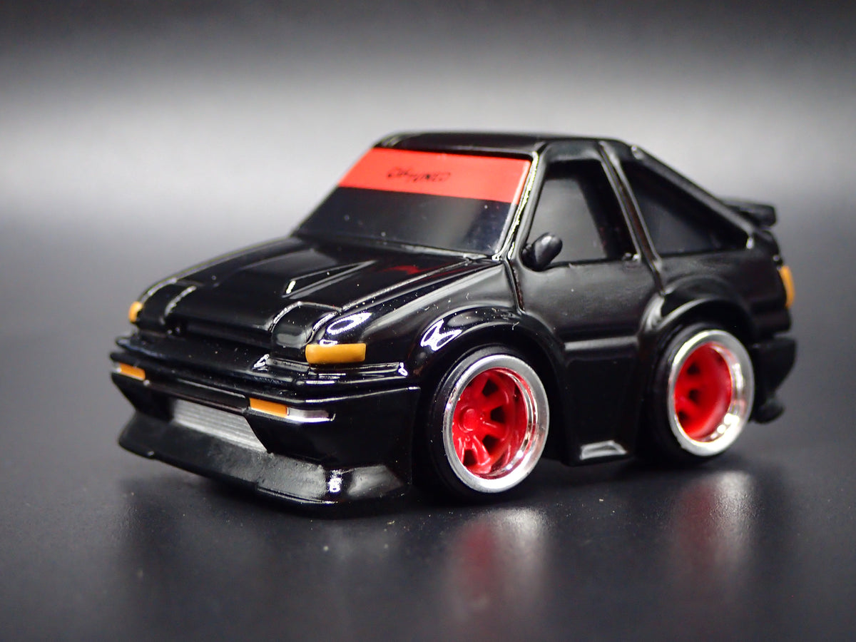 1983-1987 TOYOTA SPRINTER CAR TUNED JDM BLACK 1/64 SCALE DIECAST MODEL CAR