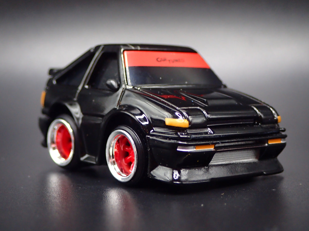 1983-1987 TOYOTA SPRINTER CAR TUNED JDM BLACK 1/64 SCALE DIECAST MODEL CAR