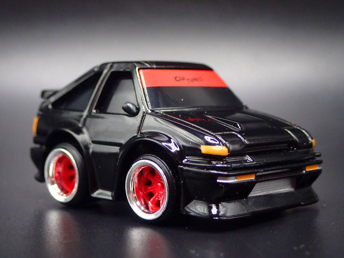 1983-1987 TOYOTA SPRINTER CAR TUNED JDM BLACK 1/64 SCALE DIECAST MODEL CAR