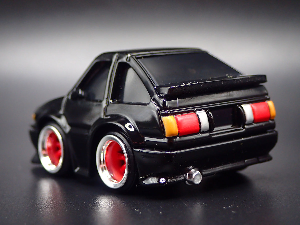 1983-1987 TOYOTA SPRINTER CAR TUNED JDM BLACK 1/64 SCALE DIECAST MODEL CAR