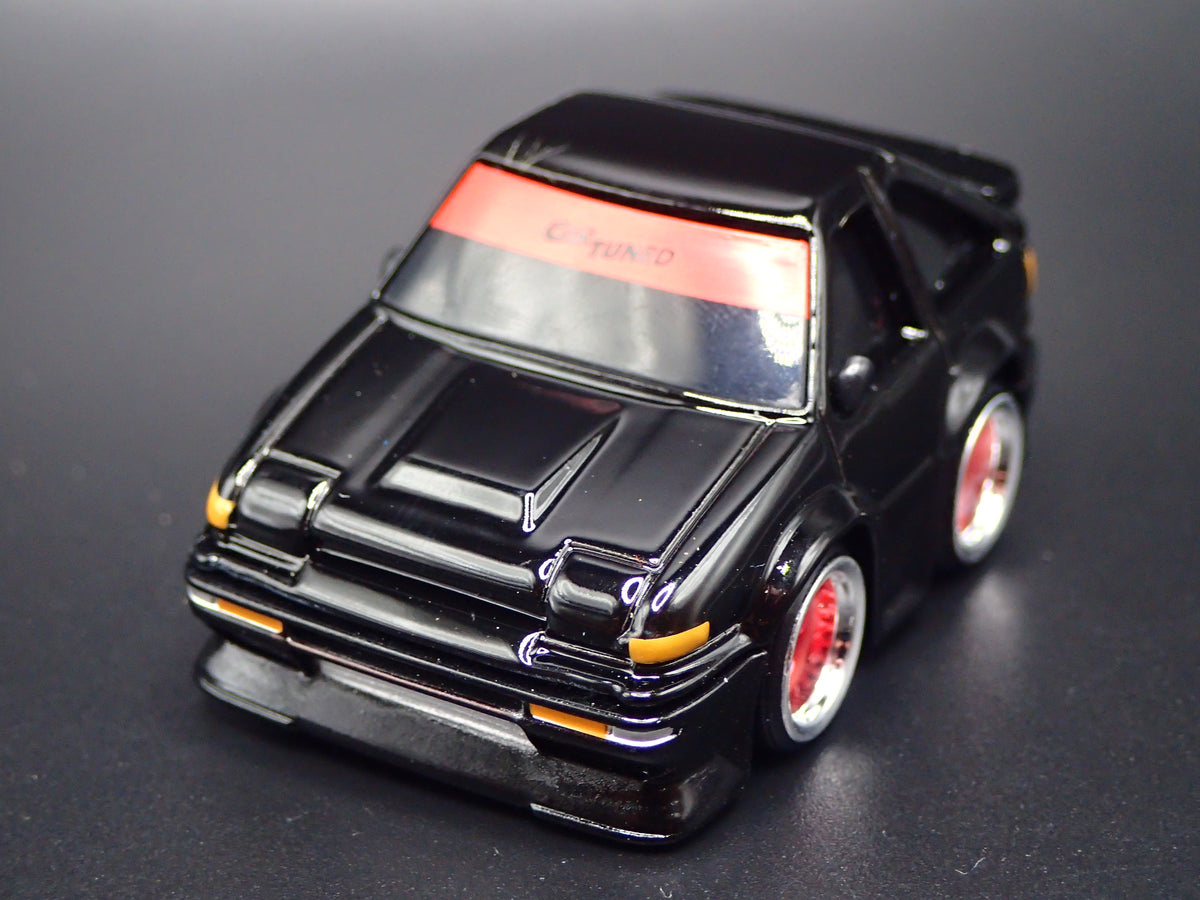 1983-1987 TOYOTA SPRINTER CAR TUNED JDM BLACK 1/64 SCALE DIECAST MODEL CAR