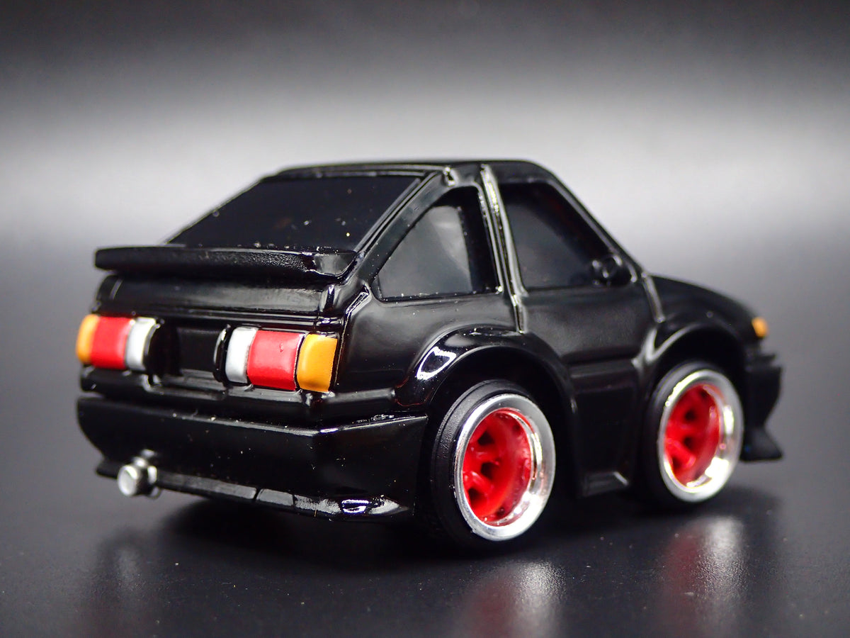 1983-1987 TOYOTA SPRINTER CAR TUNED JDM BLACK 1/64 SCALE DIECAST MODEL CAR