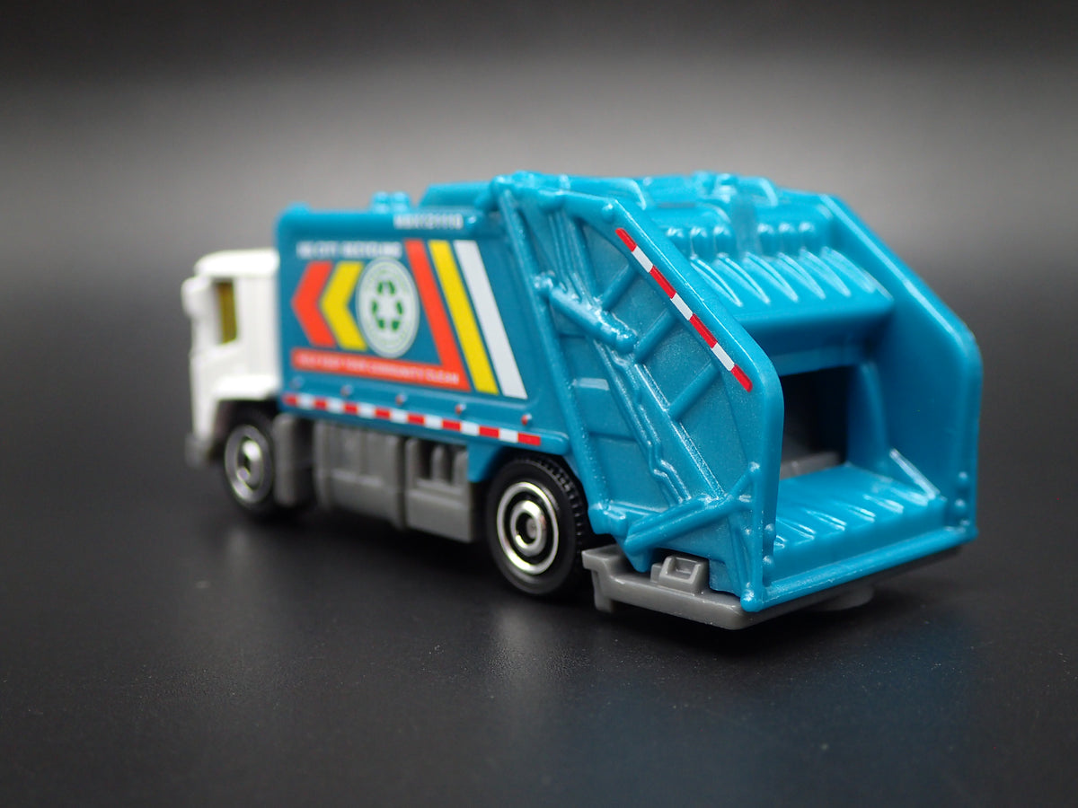 MODERN GARBAGE RECYCLING TRASH TRUCK BLUE 1/64 MB SCALE DIECAST MODEL CAR