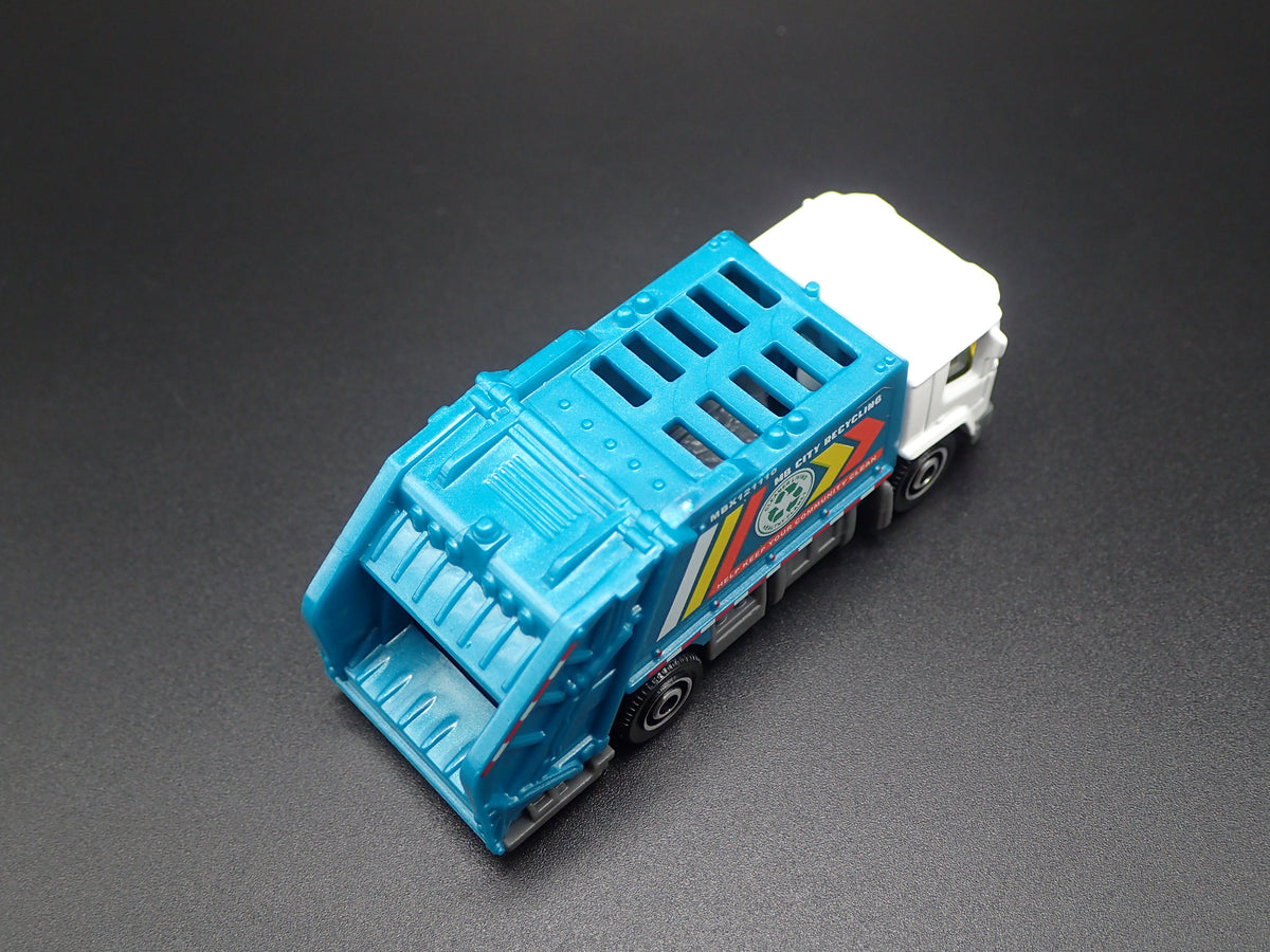 MODERN GARBAGE RECYCLING TRASH TRUCK BLUE 1/64 MB SCALE DIECAST MODEL CAR