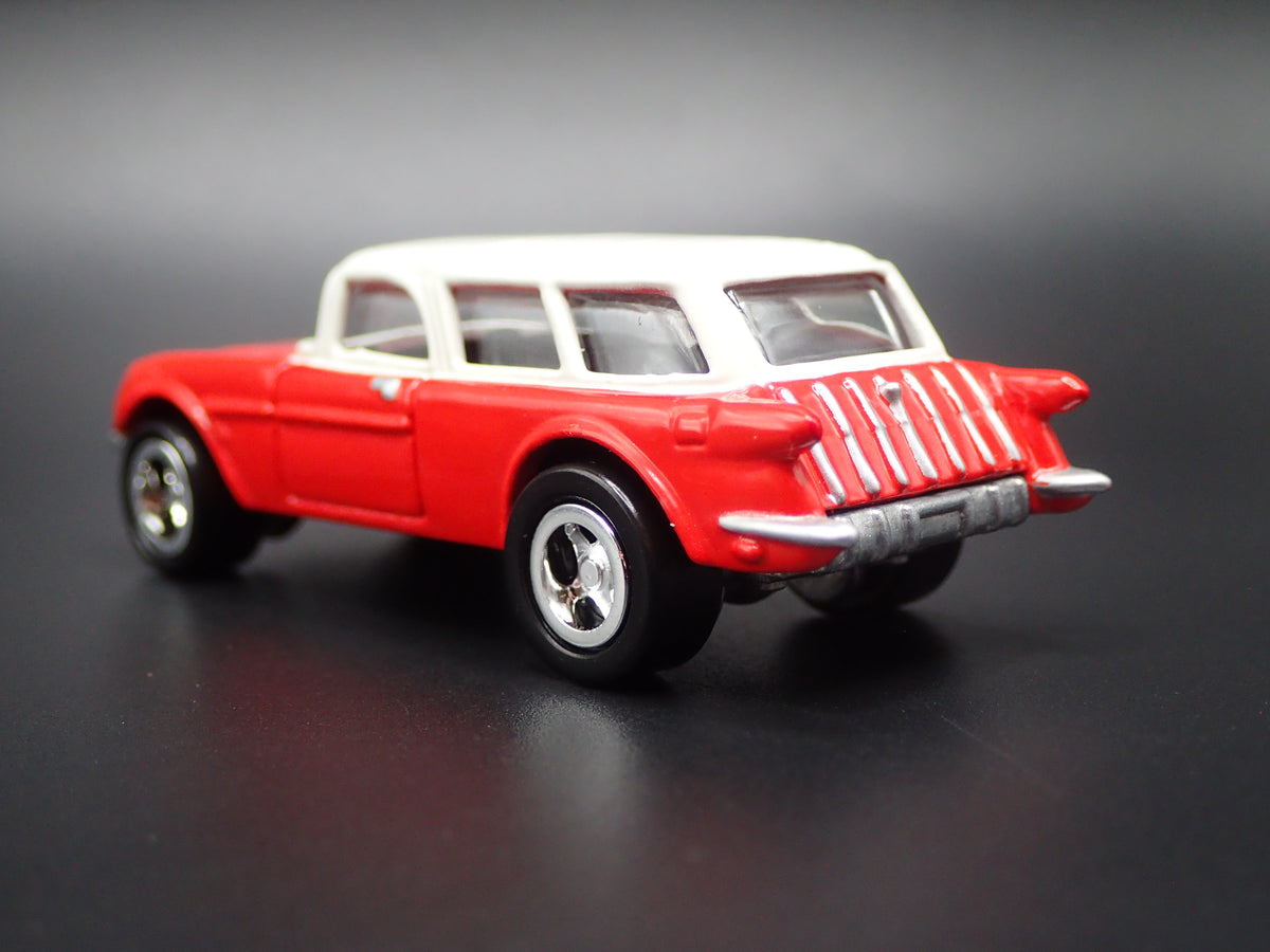 1954 54 CHEVY CHEVROLET CORVETTE NOMAD RED 1:64 SCALE DIORAMA DIECAST MODEL CAR