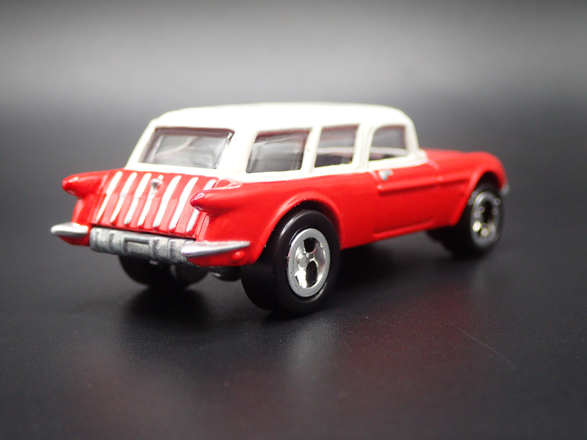 1954 54 CHEVY CHEVROLET CORVETTE NOMAD RED 1:64 SCALE DIORAMA DIECAST MODEL CAR