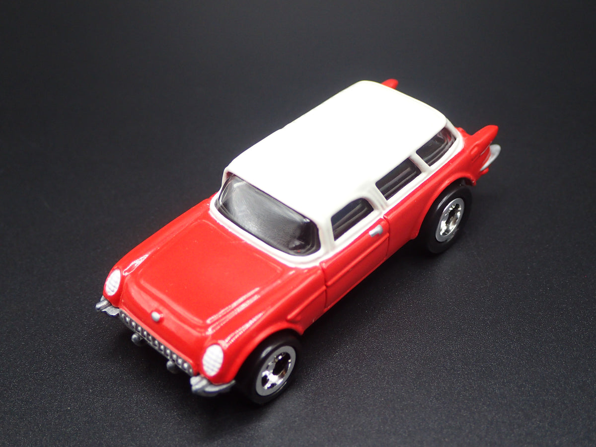 1954 54 CHEVY CHEVROLET CORVETTE NOMAD RED 1:64 SCALE DIORAMA DIECAST MODEL CAR