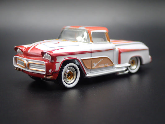 1955 55 CHEVY CHEVROLET TRUCK KOPPER KART BARRIS CUSTOM w HITCH 1:64 DIECAST CAR